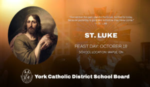 FEAST DAY: October 18, St. Luke
