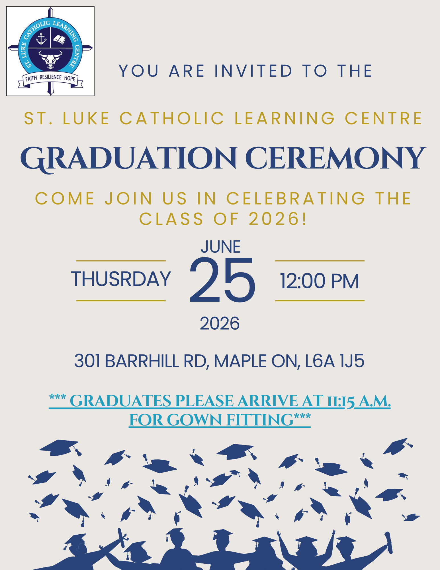 St. Luke Catholic Learning Centre Celebrates the Class of 2026